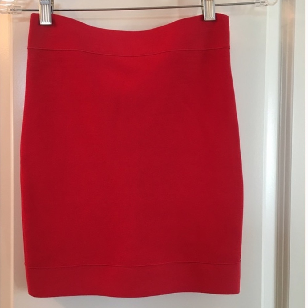 Bcbgmaxazria orange skirt